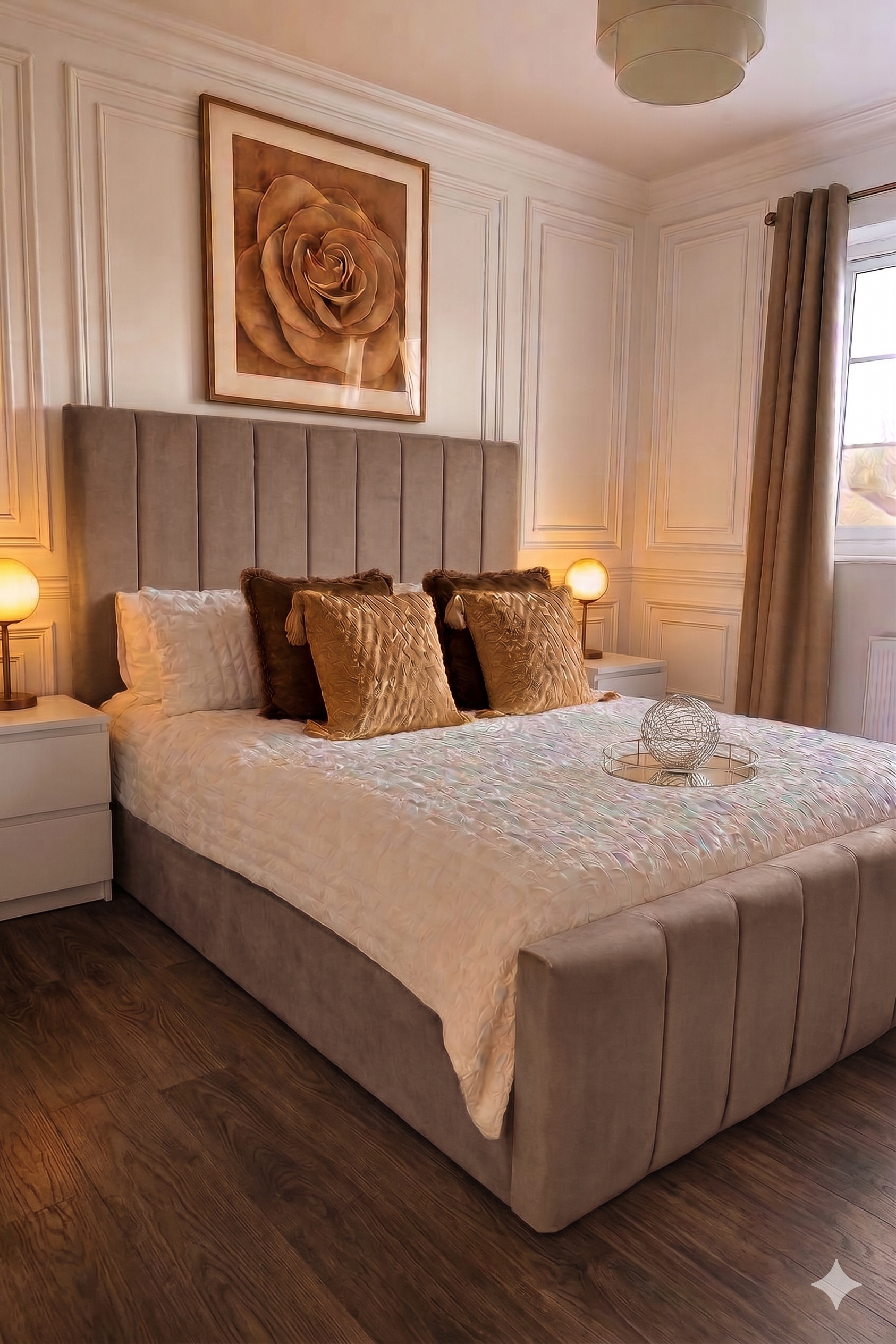 The Lux Panelled , Pebble / Mink