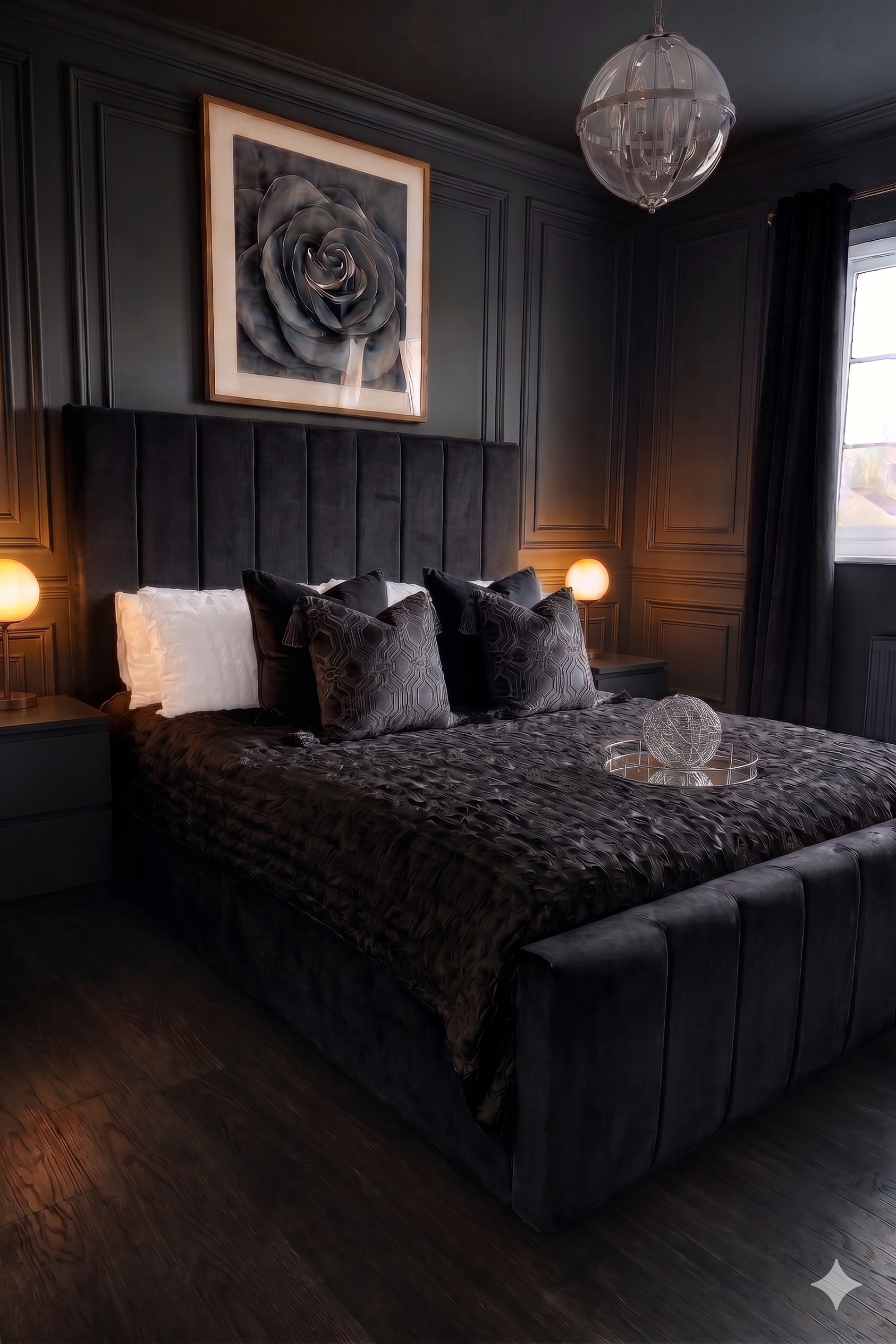 The Lux Panelled , Black